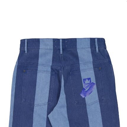 Triple 5 Soul Wide Striped Denim Blue