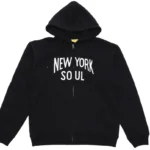 555 Soul Heritage New York Soul Zip Up Hoodie in Black